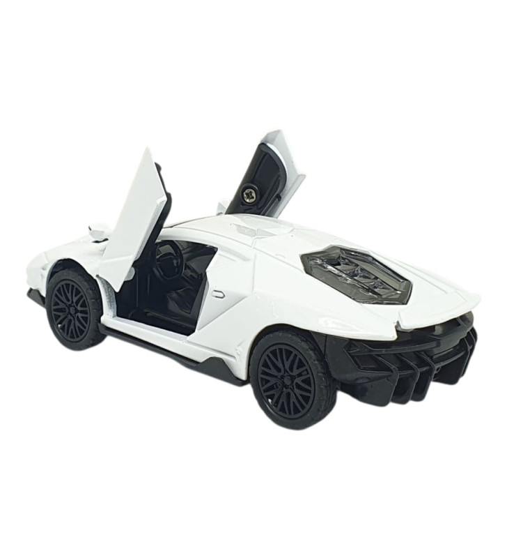 Çek Bırak Metal Arabalar 13 cm - SR2213- Beyaz (Lisinya)