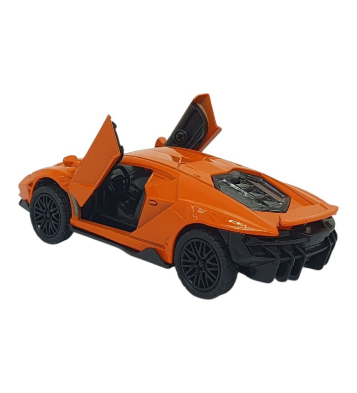 Çek Bırak Metal Arabalar 13 cm - SR2213- Turuncu (Lisinya)