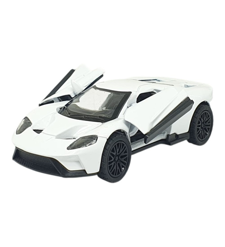 Çek Bırak Metal Arabalar 13 cm - SR2211- Beyaz (Lisinya)