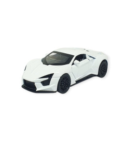 Çek Bırak Metal Arabalar 13 cm - SR2210- Beyaz (Lisinya)