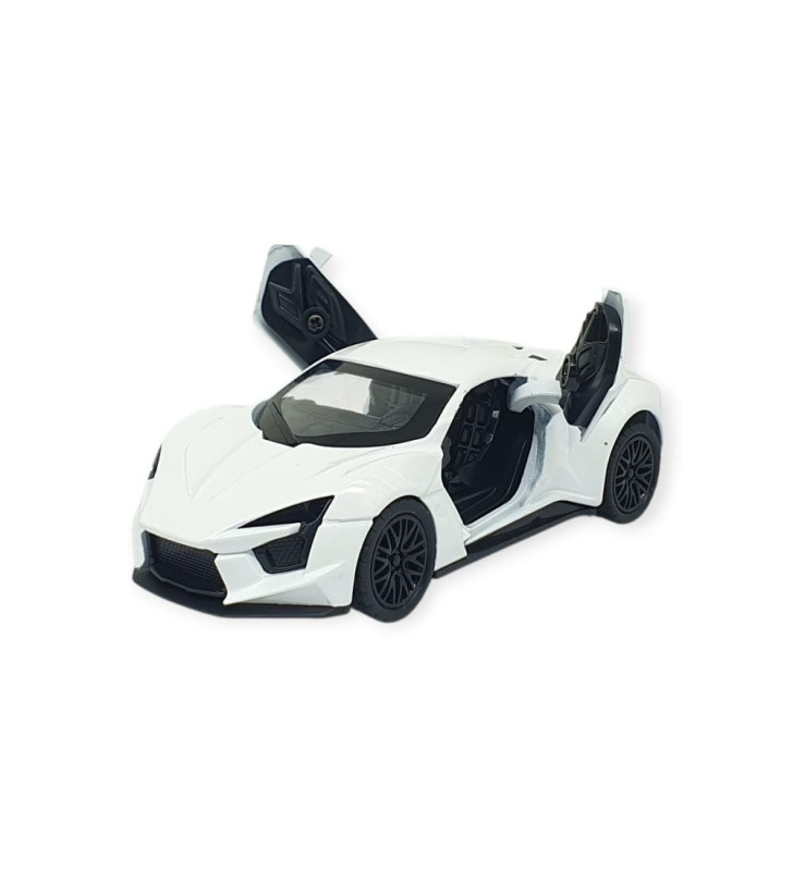 Çek Bırak Metal Arabalar 13 cm - SR2210- Beyaz (Lisinya)