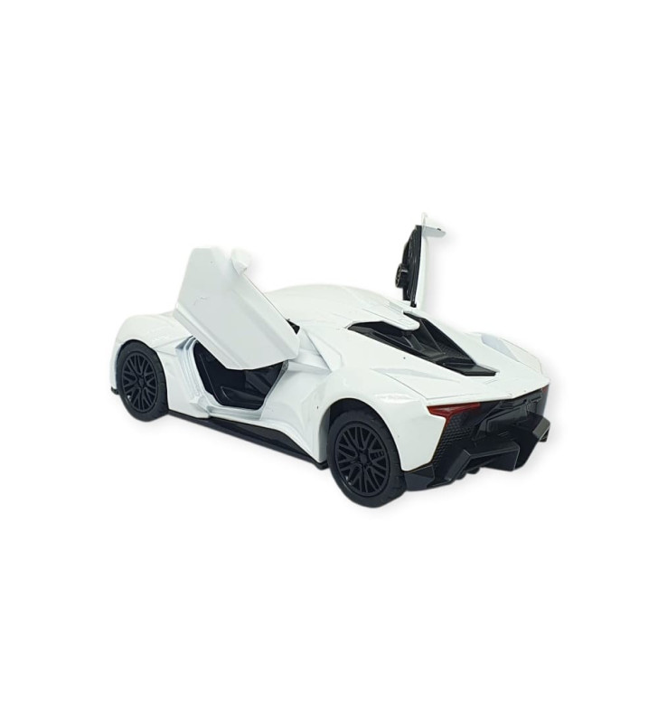 Çek Bırak Metal Arabalar 13 cm - SR2210- Beyaz (Lisinya)