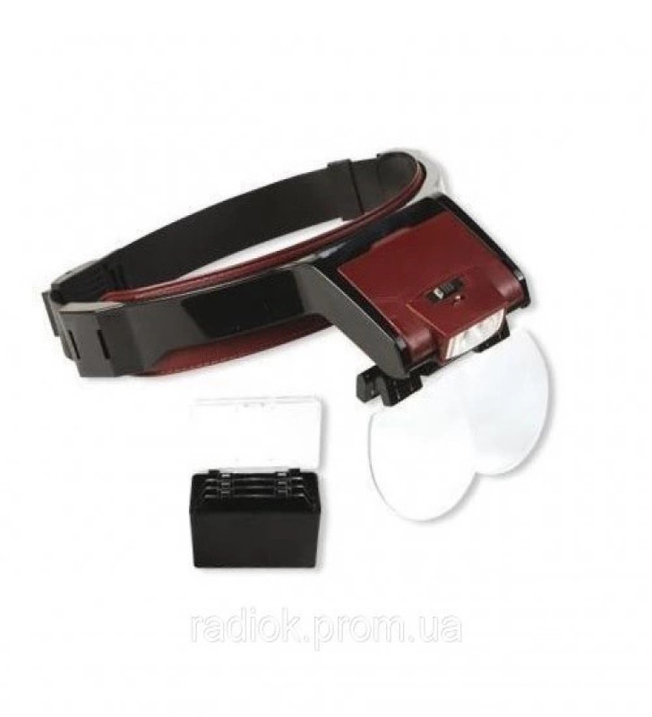 - Lens Takmalı 4 Lens , Led Lambalı şapka Tip Büyüteç ( Lisinya )