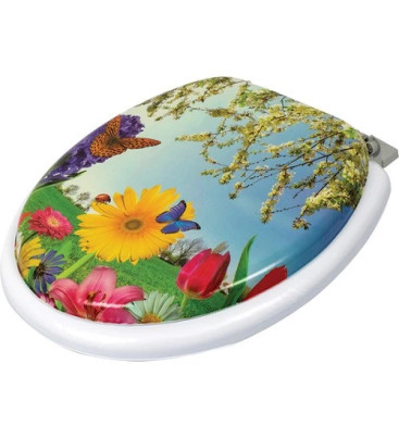 Lüks Yumuşak Süngerli Desenli Pufidik Klozet Kapağı Ekstra Kalın Süngerli ( Lisinya )