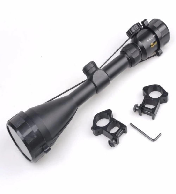 3-9x56eg Dürbünü çift Işık Kırmızı,yeşil Kaynaklı Zoomlu ( Lisinya )