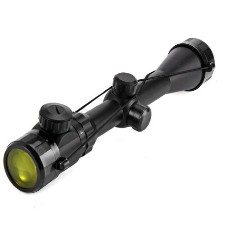 3-9x40 Zoomlu Çıft Işıklı Av Tüfeği Dürbünü Montaj Kelepçeli ( Lisinya )