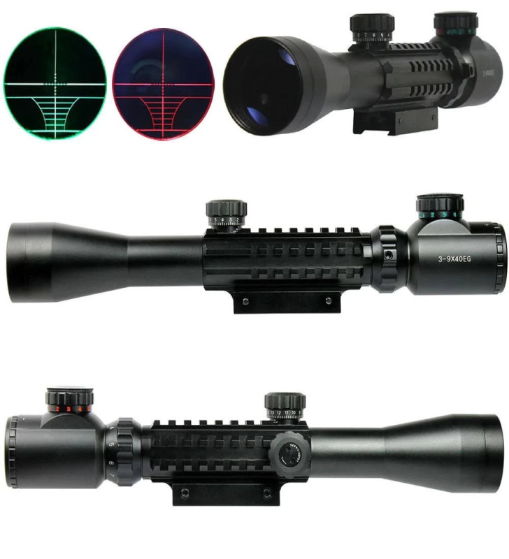 3-9x40 Zoomlu Keskin Nişancı Dürbünü Kızaklı ( Lisinya )