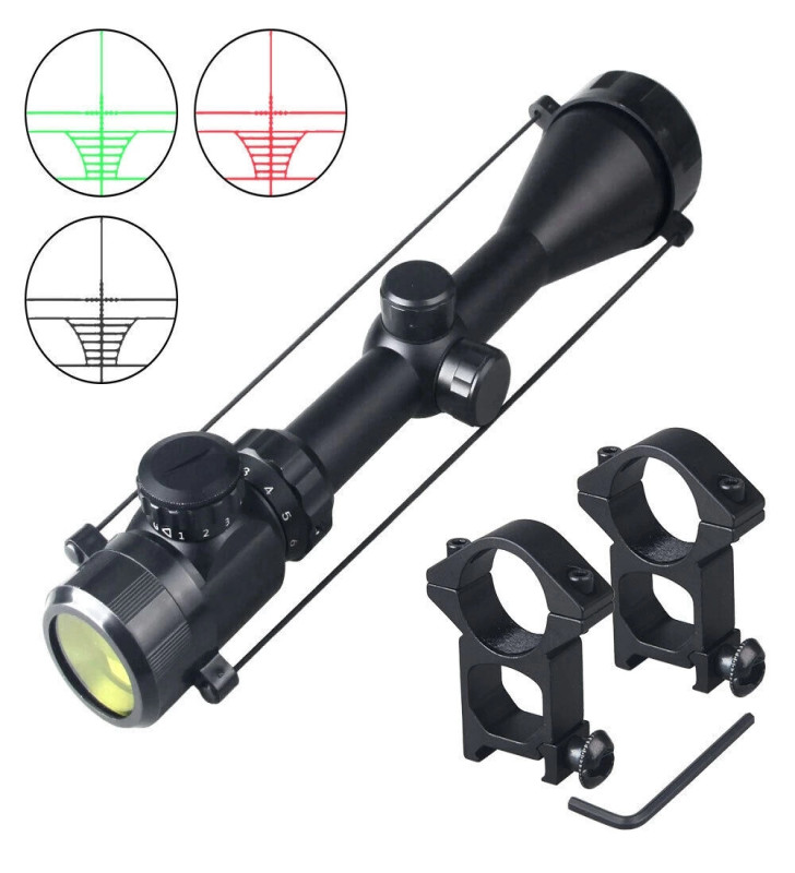 3-9x50 Zoomlu Keskin Nişancı Dürbünü Kırmızı, yeşil Işık çelik Gövde ( Lisinya )