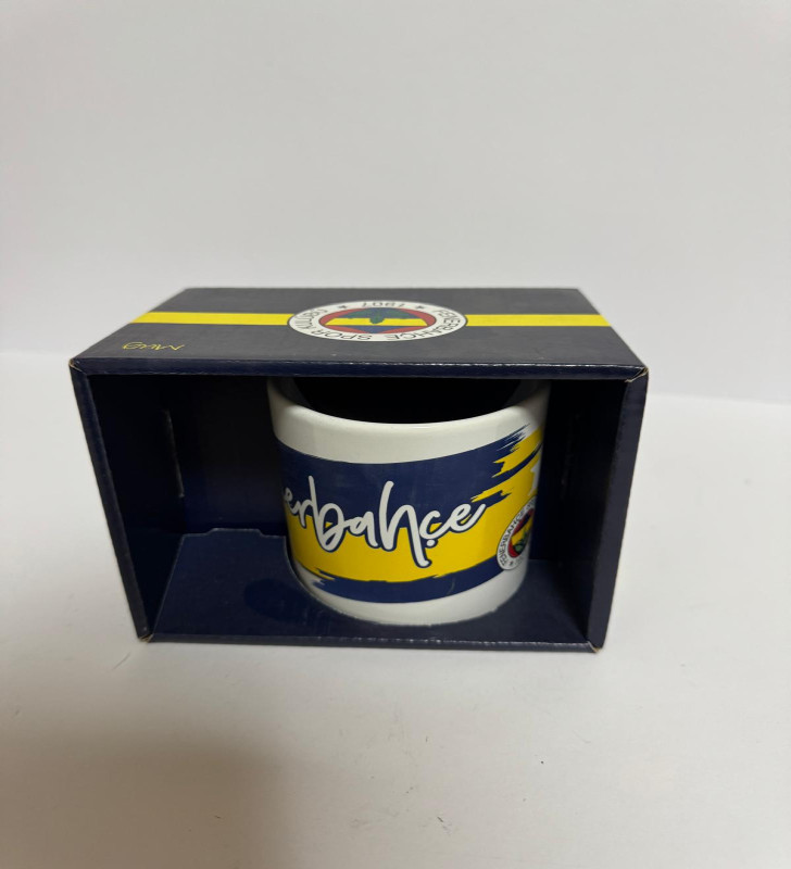 Seramik 1.Sınıf Kupa Sarı Lacivert