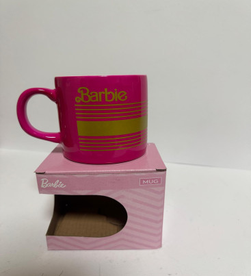 Seramik 1.Sınıf Kupa Pembe-Yeşil Detaylı