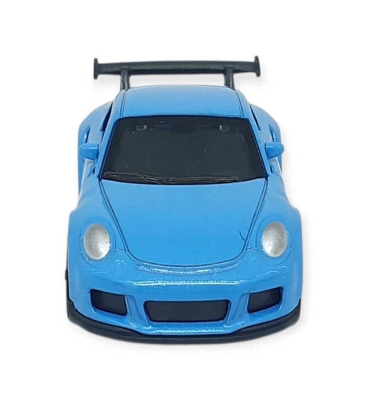 Çek Bırak Metal Küçük Arabalar 8 cm - 6411A-1 - Mavi (Lisinya)