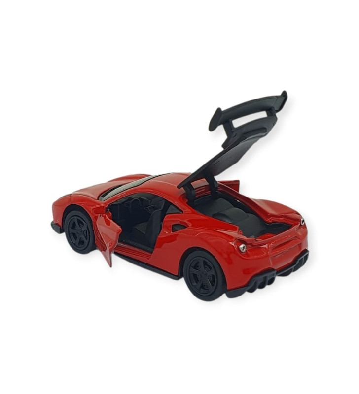 Çek Bırak Metal Küçük Arabalar 8 cm - 6411A-4 - Kırmızı (Lisinya)