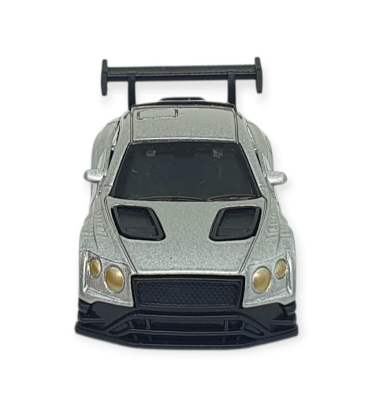 Çek Bırak Metal Küçük Arabalar 8 cm - 6411A-16 - Gümüş (Lisinya)