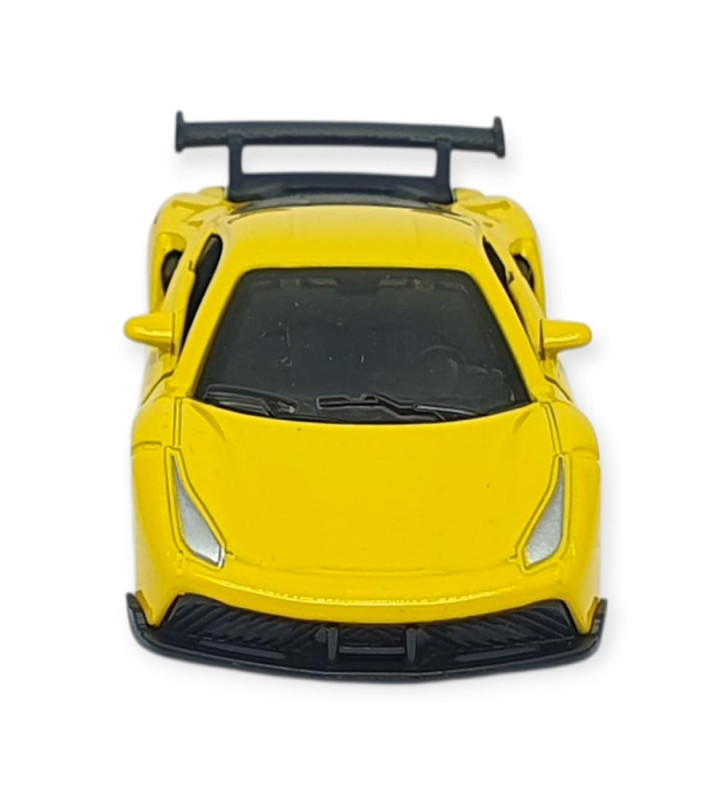 Çek Bırak Metal Küçük Arabalar 8 cm - 6411A-17 - Sarı (Lisinya)