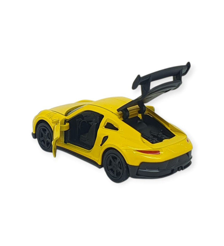 Çek Bırak Metal Küçük Arabalar 8 cm - 6411A-19 - Sarı (Lisinya)