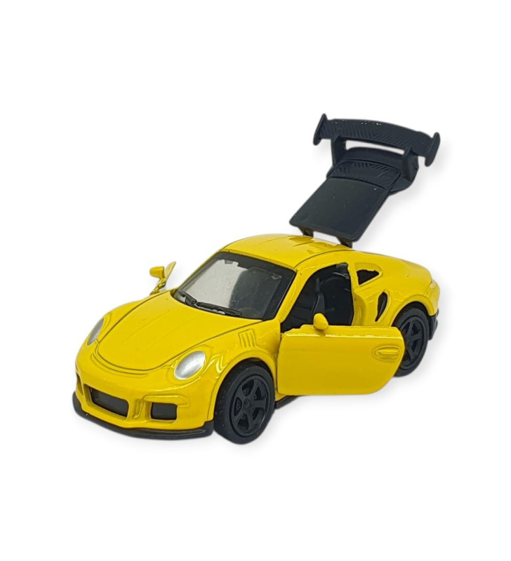Çek Bırak Metal Küçük Arabalar 8 cm - 6411A-19 - Sarı (Lisinya)