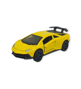 Çek Bırak Metal Küçük Arabalar 8 cm - 6411A-21 - Sarı (Lisinya)