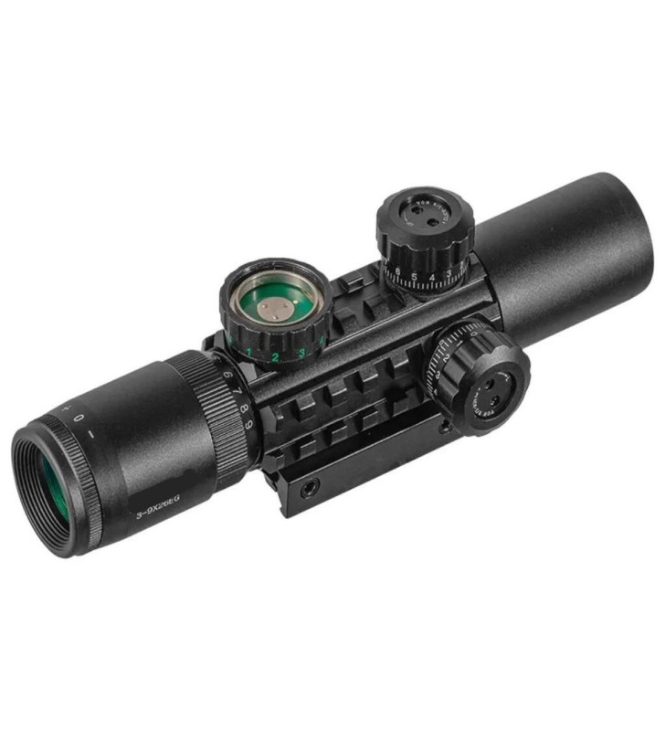 C3-9X26eg Raylı Çift ışıklı Dürbünü 11mm/22mm ( Lisinya )