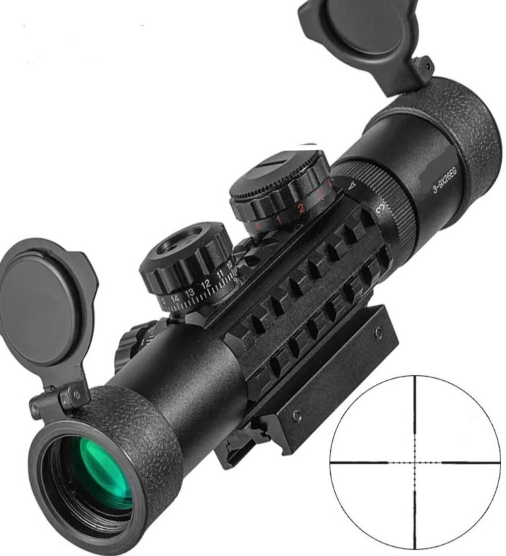 C3-9X26eg Raylı Çift ışıklı Dürbünü 11mm/22mm ( Lisinya )