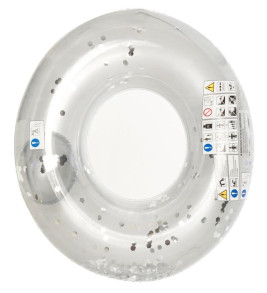 Gümüş Renkli Simli Dev Simit 109 Cm - 554396-ALTIN (Lisinya)