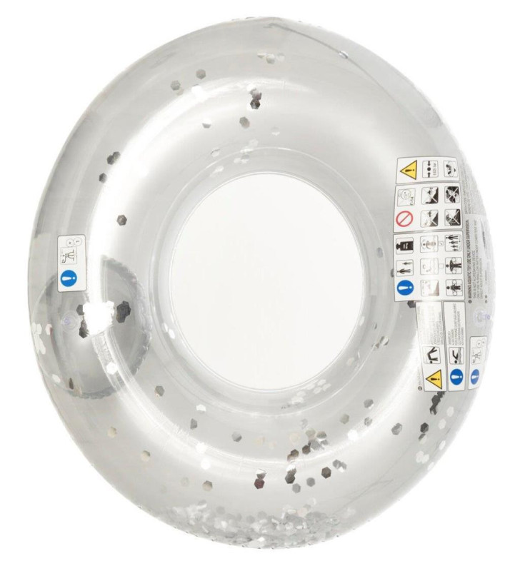 Gümüş Renkli Simli Dev Simit 109 Cm - 554396-ALTIN (Lisinya)