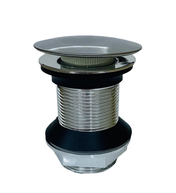 Pop Up Krom Kaplama Bas Aç Lavabo Sifonu Gideri ( Lisinya )