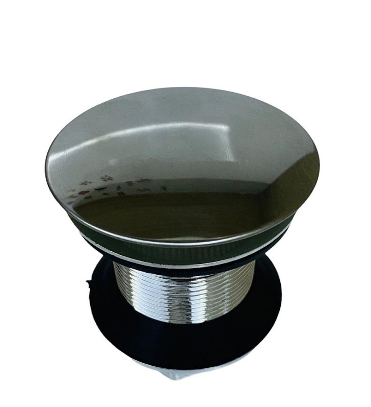 Pop Up Krom Kaplama Bas Aç Lavabo Sifonu Gideri ( Lisinya )