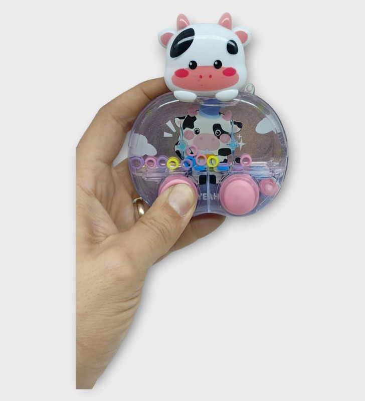 Işıklı Su Oyunu - Halka Geçirme - Fidget Oyun - Siyah İnek (Lisinya)