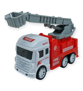 İş Makinaları Serisi - Sürtmeli İtfaiye Aracı 12 cm - Merdiven (Lisinya)