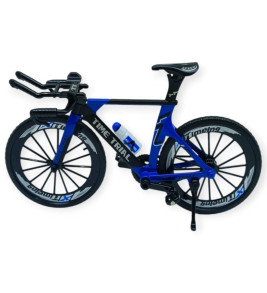 Model Araçlar -1/10 Metal Yarış Bisikleti 18 cm - Mavi (Lisinya)