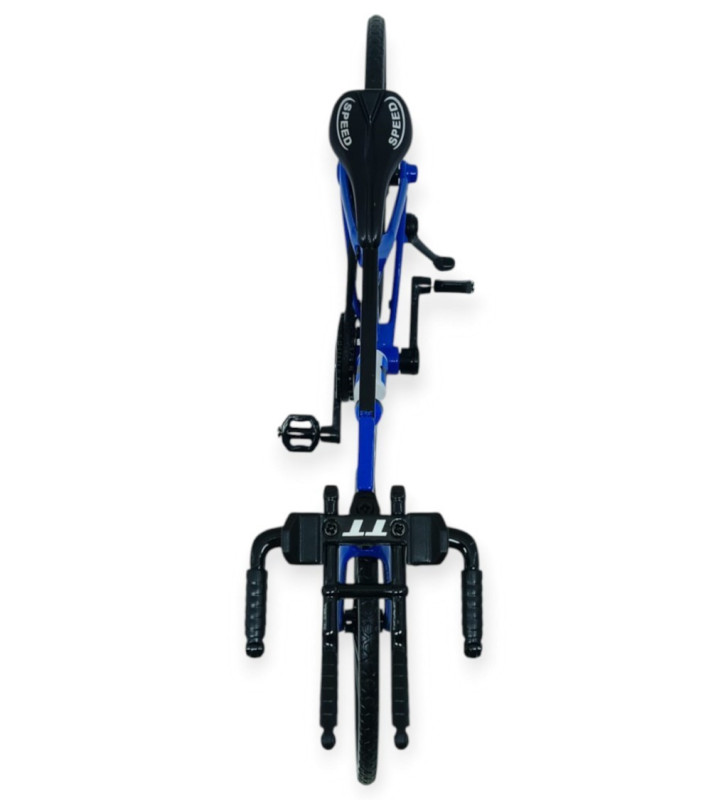 Model Araçlar -1/10 Metal Yarış Bisikleti 18 cm - Mavi (Lisinya)