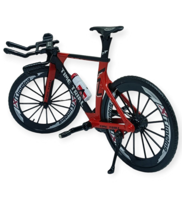 Model Araçlar -1/10 Metal Yarış Bisikleti 18 cm - Kırmızı (Lisinya)