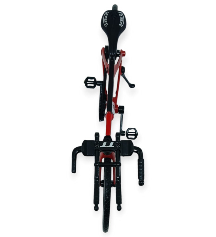 Model Araçlar -1/10 Metal Yarış Bisikleti 18 cm - Kırmızı (Lisinya)