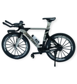 Model Araçlar -1/10 Metal Yarış Bisikleti 18 cm - Gri (Lisinya)