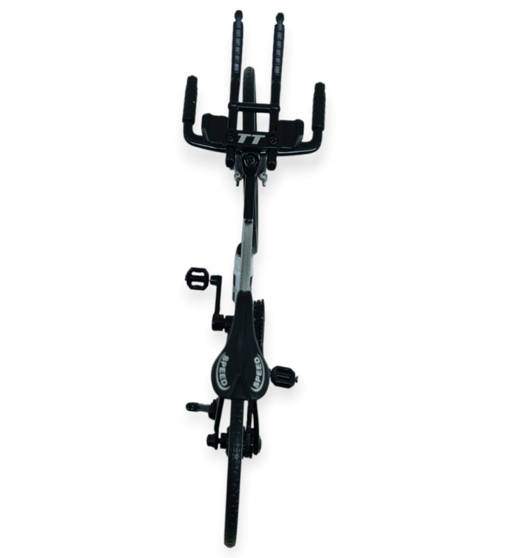 Model Araçlar -1/10 Metal Yarış Bisikleti 18 cm - Gri (Lisinya)