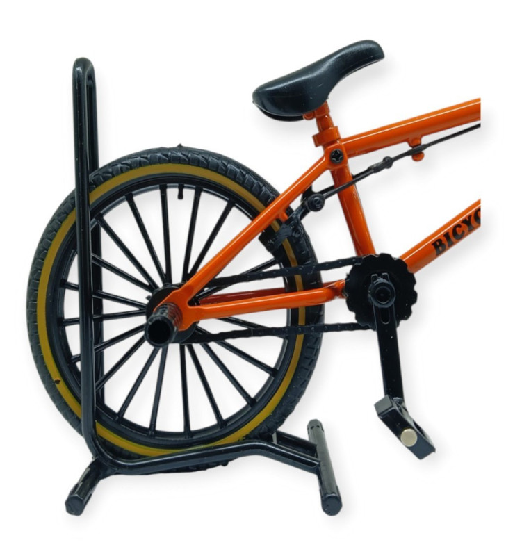 Model Araçlar -1:8 Metal BMX Bisiklet - Die -Cast 17 cm - Turuncu (Lisinya)