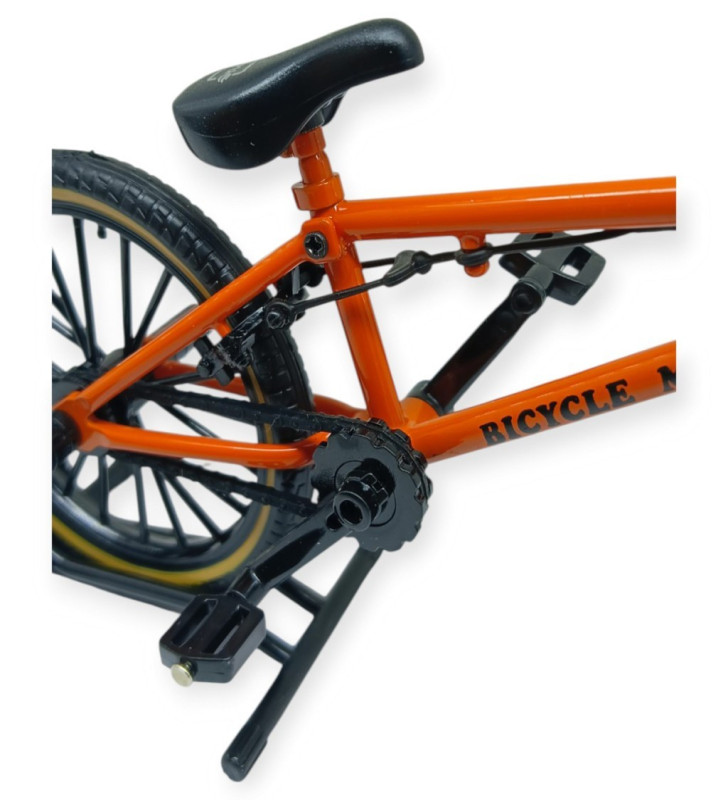 Model Araçlar -1:8 Metal BMX Bisiklet - Die -Cast 17 cm - Turuncu (Lisinya)