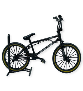 Model Araçlar -1:8 Metal BMX Bisiklet - Die -Cast 17 cm - Siyah (Lisinya)