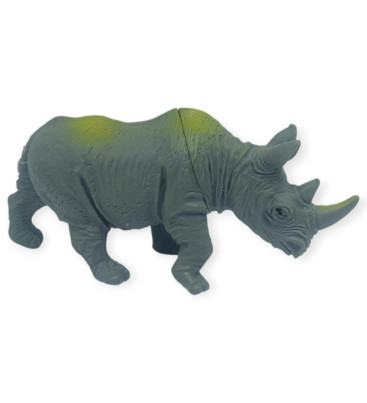 Hayvan Figürleri - Vahşi Hayvanlar 10 cm - Gergedan (Lisinya)