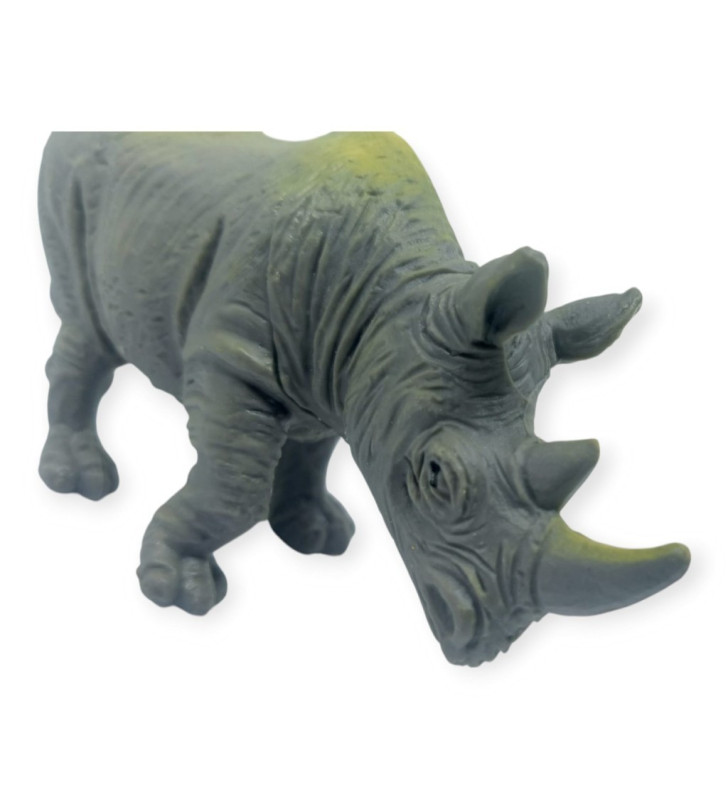 Hayvan Figürleri - Vahşi Hayvanlar 10 cm - Gergedan (Lisinya)