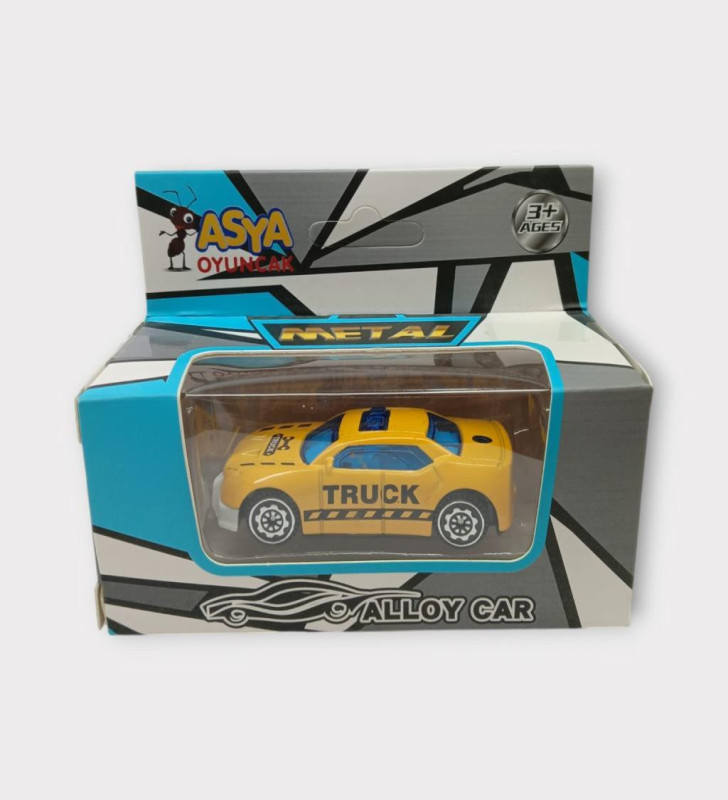 Küçük Metal İnşaat Araçları 7 cm - Araba (Lisinya)