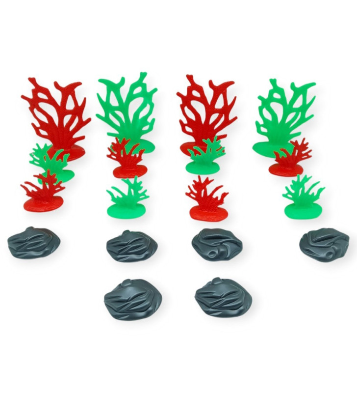 Hayvan Figürleri - Aksesuarlı Deniz Hayvanları - 30 Parça Set (Lisinya)