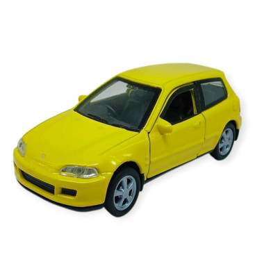 Çek Bırak Metal Arabalar 12 cm - 43813 - Sarı (Lisinya)