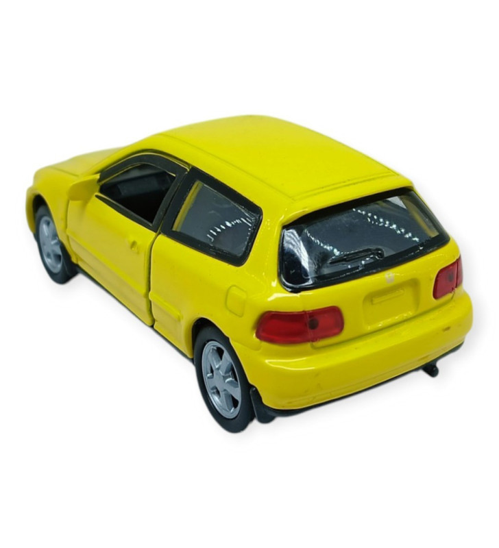 Çek Bırak Metal Arabalar 12 cm - 43813 - Sarı (Lisinya)