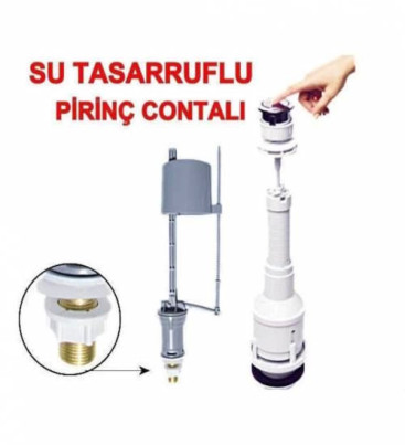 Klozet Sifon Basmalı Rezervuar İç Takım Su Tasarruflu ( Lisinya )