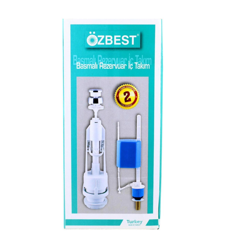 Özbest Su Tasarruflu Basmalı Klozet Rezervuar İç Takımı - Uyumlu ve Dayanıklı ( Lisinya )