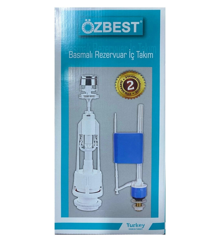 Özbest Su Tasarruflu Basmalı Klozet Rezervuar İç Takımı - Uyumlu ve Dayanıklı ( Lisinya )