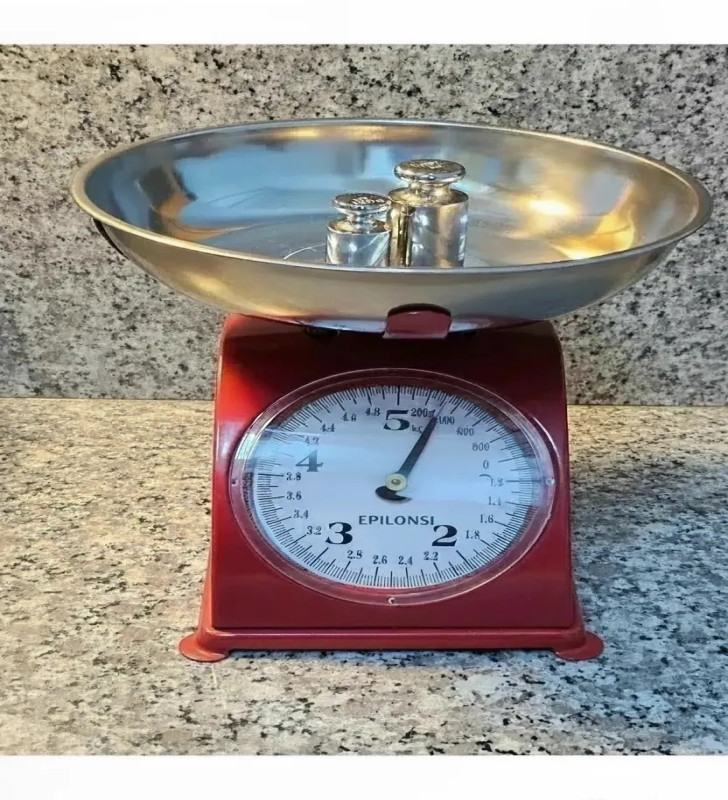 5 Kg Retro Nostalji Mutfak Tartısı Analog Terazi ( Lisinya )