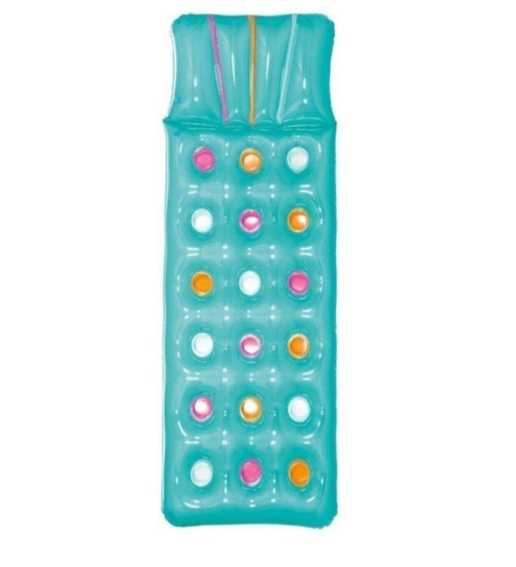 Deniz Yatağı Dik Yastıklı Bardaklı Yatak 188x71 Cm Bestway - 43014 (Lisinya)