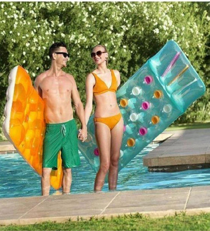 Deniz Yatağı Dik Yastıklı Bardaklı Yatak 188x71 Cm Bestway - 43014 (Lisinya)